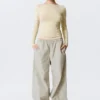 Pantalones ripstop de talle bajo sin cremallera – Light Dusty Mole Pantalones ripstop de talle bajo sin cremallera – Light Dusty Mole