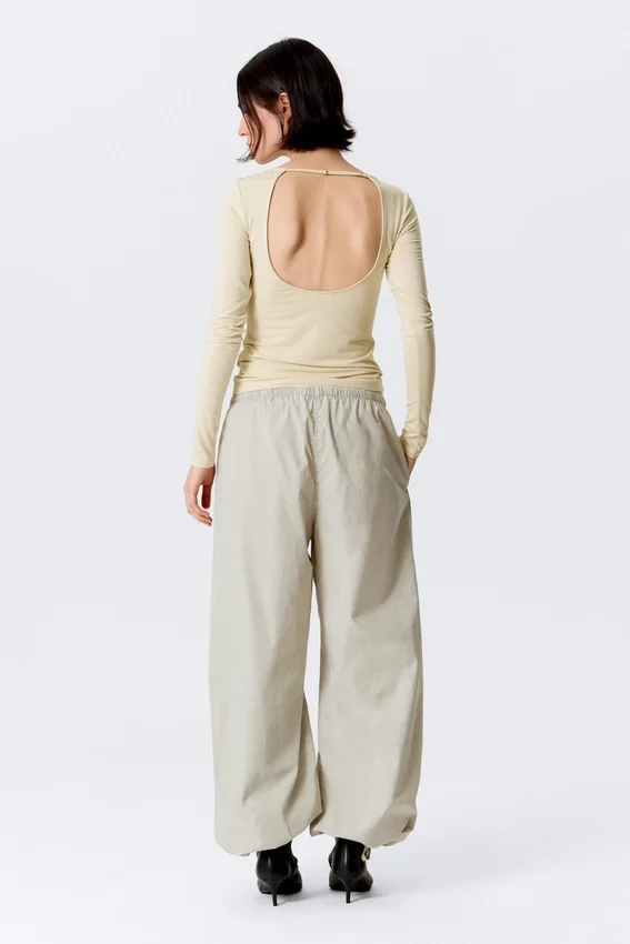 Pantalones ripstop de talle bajo sin cremallera – Light Dusty Mole Pantalones ripstop de talle bajo sin cremallera – Light Dusty Mole