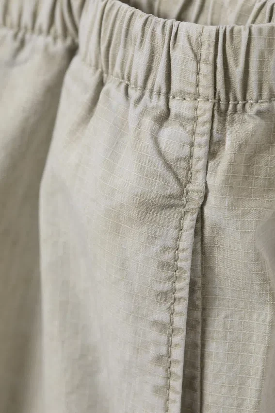 Pantalones ripstop de talle bajo sin cremallera – Light Dusty Mole Pantalones ripstop de talle bajo sin cremallera – Light Dusty Mole