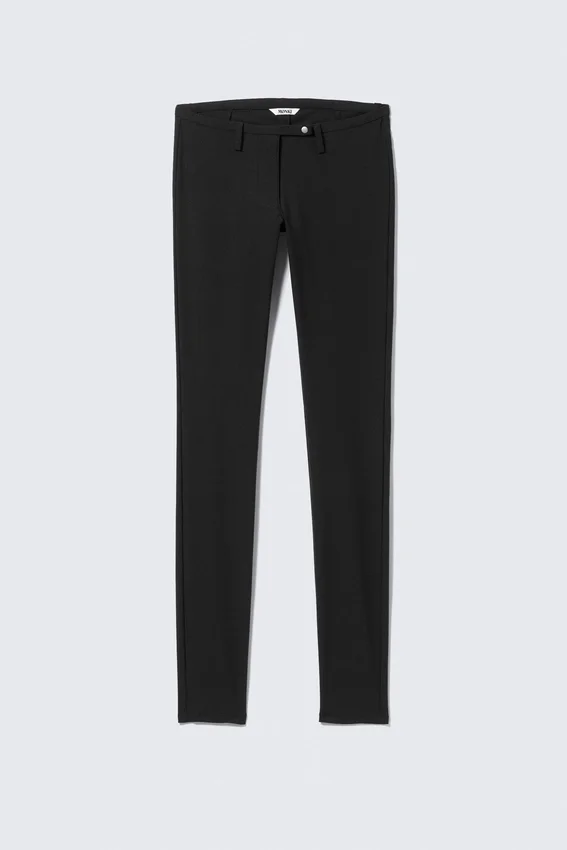 Pantalones treggings ajustados de talle bajo – Negro Pantalones treggings ajustados de talle bajo – Negro