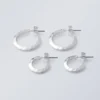 Pares de aros martillados – Plata Pares de aros martillados – Plata