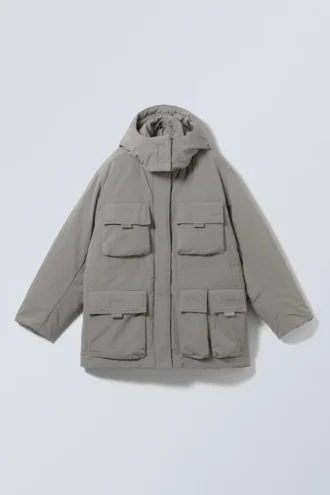 Parka acolchada Attila – Caqui polvoriento
