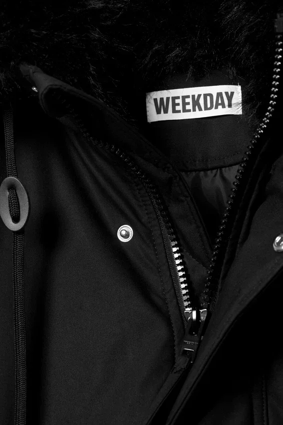 Parka acolchada oversize – Negro Parka acolchada oversize – Negro