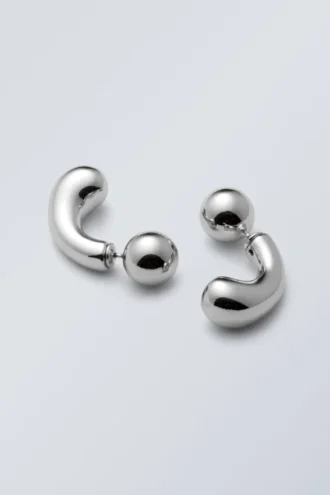 Pendientes Bean – Plata