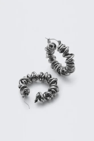 Pendientes con alambre – Plata