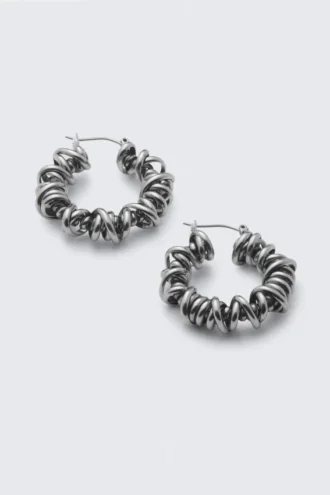 Pendientes con alambre – Plata