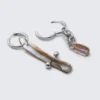 Pendientes con colgante de concha – Plata Pendientes con colgante de concha – Plata