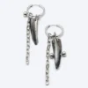 Pendientes con concha – Negro/Plata/Perla Pendientes con concha – Negro/Plata/Perla