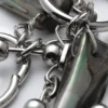 Pendientes con concha – Negro/Plata/Perla Pendientes con concha – Negro/Plata/Perla