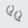 Pendientes de aro con garra – Plata Pendientes de aro con garra – Plata
