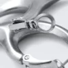 Pendientes de aro con garra – Plata Pendientes de aro con garra – Plata