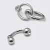 Pendientes de aro mixtos Pierce – Plata Pendientes de aro mixtos Pierce – Plata
