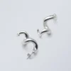 Pendientes retorcidos en espiral – Color plateado Pendientes retorcidos en espiral – Color plateado