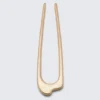 Pin de metal escultural – Oro cálido