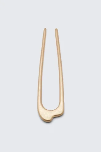 Pin de metal escultural – Oro cálido