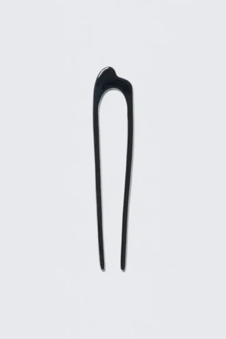 Pin escultural de metal – Gris carbón