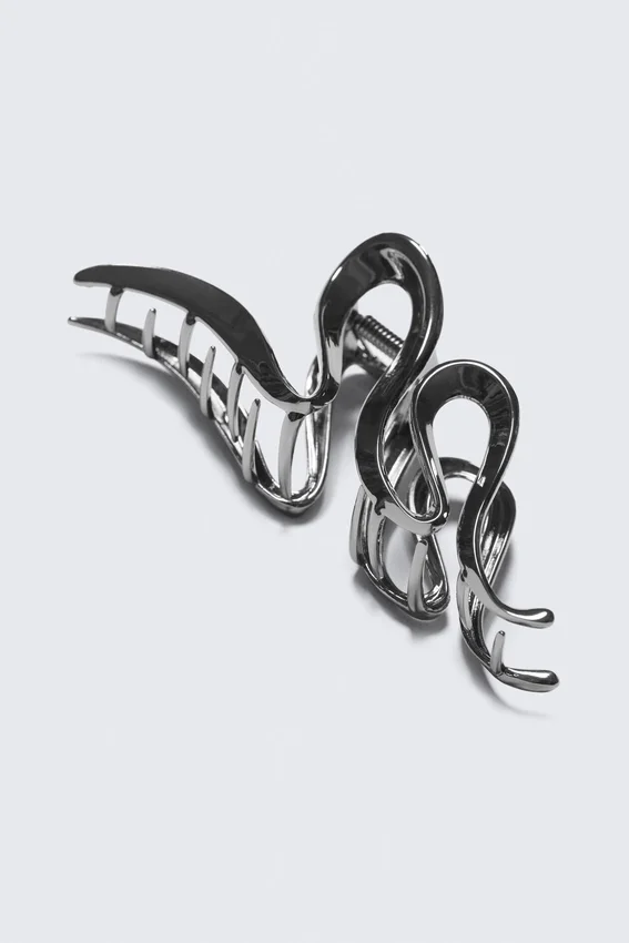 Pinza para el pelo ondulada – Plata Pinza para el pelo ondulada – Plata