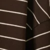 Polo de algodón de manga larga – Rayas marrón oscuro Polo de algodón de manga larga – Rayas marrón oscuro