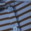 Polo de manga larga – Rayas azules y negras Polo de manga larga – Rayas azules y negras