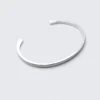 Pulsera de brazalete abierto chapada en plata – Plata Pulsera de brazalete abierto chapada en plata – Plata