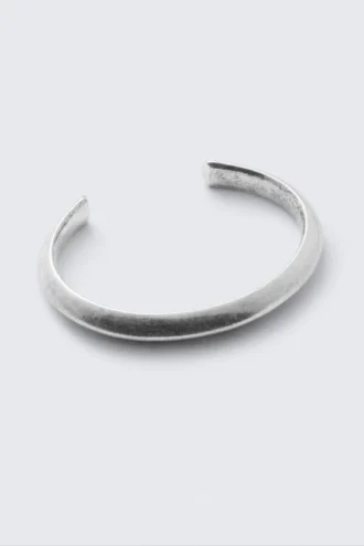 Pulsera de bucle abierto – Plata oxidada