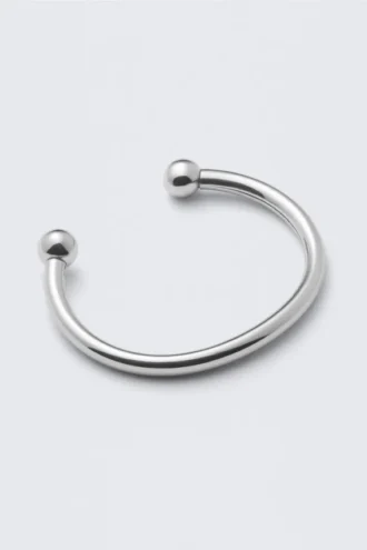 Pulsera tipo brazalete abierta pulida – Plata Pulsera tipo brazalete abierta pulida – Plata