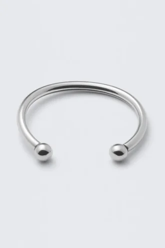 Pulsera tipo brazalete abierta pulida – Plata Pulsera tipo brazalete abierta pulida – Plata