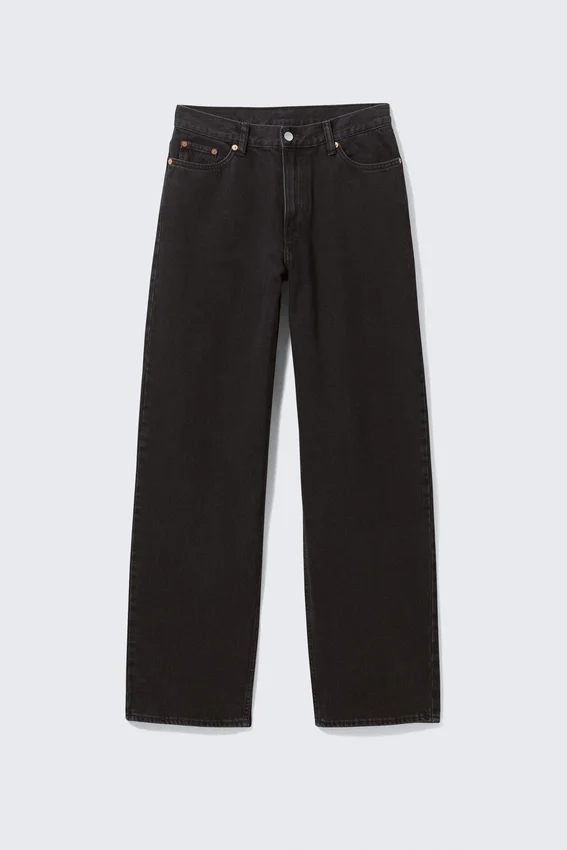 Rail Mid Rise Loose Wide Jeans – Ink Black – Black Rail Mid Rise Loose Wide Jeans – Ink Black – Black