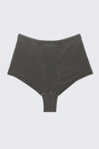 Slips de algodón lavado – Negro lavado
