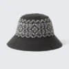 Sombrero de pescador de punto jacquard – Marrón oscuro Sombrero de pescador de punto jacquard – Marrón oscuro