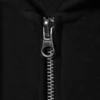 Sudadera con capucha ajustada y cremallera – Negro Sudadera con capucha ajustada y cremallera – Negro