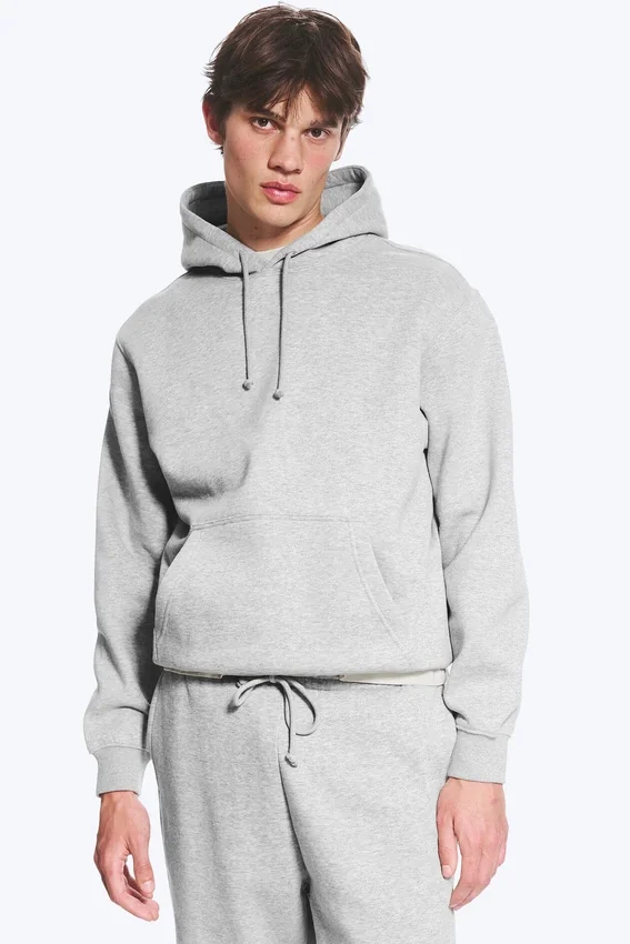 Sudadera con capucha clásica – Gris claro difuminado Sudadera con capucha clásica – Gris claro difuminado