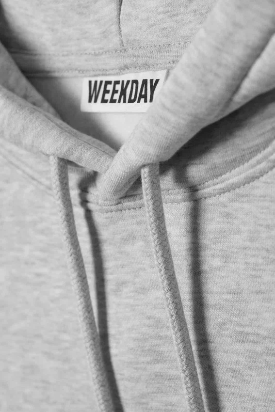 Sudadera con capucha clásica – Gris claro difuminado Sudadera con capucha clásica – Gris claro difuminado