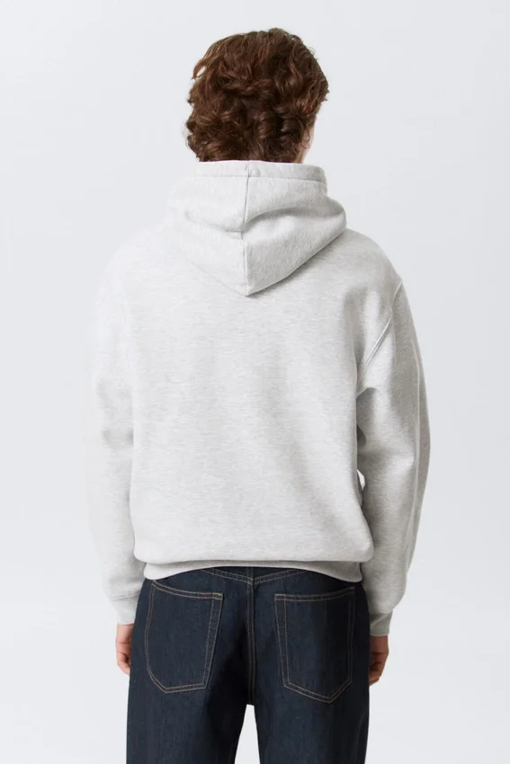 Sudadera con capucha clásica – Gris jaspeado Sudadera con capucha clásica – Gris jaspeado