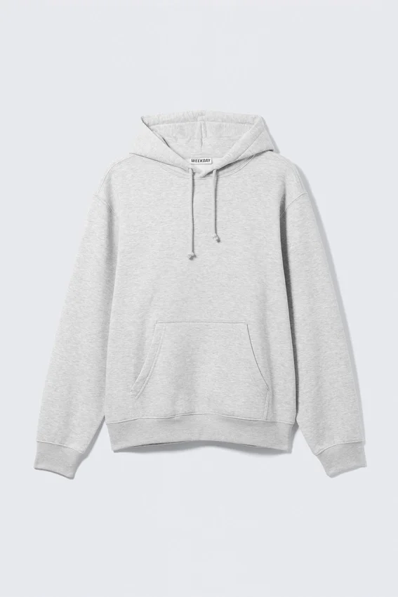 Sudadera con capucha clásica – Gris jaspeado Sudadera con capucha clásica – Gris jaspeado