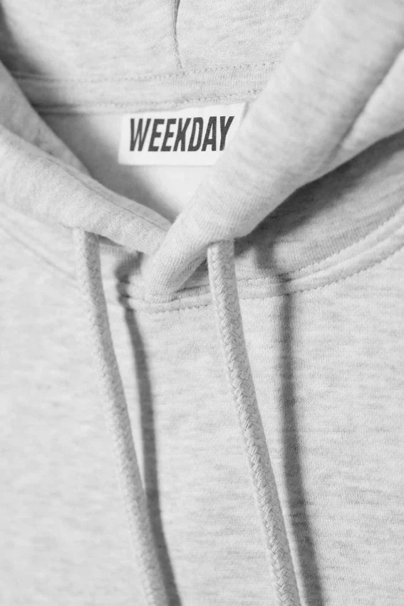 Sudadera con capucha clásica – Gris jaspeado Sudadera con capucha clásica – Gris jaspeado