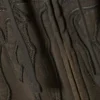 Sudadera con capucha, cremallera y bordado de corte recto – Gris oscuro Sudadera con capucha, cremallera y bordado de corte recto – Gris oscuro