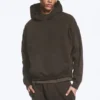 Sudadera con capucha de corte holgado – Marrón oscuro lavado Sudadera con capucha de corte holgado – Marrón oscuro lavado