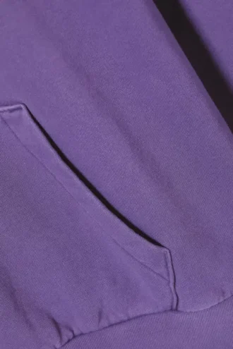 Sudadera con capucha de corte holgado – Morada