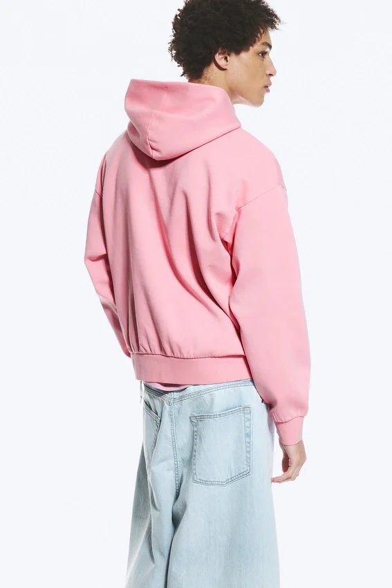 Sudadera con capucha de corte holgado – Rosa lavado Sudadera con capucha de corte holgado – Rosa lavado
