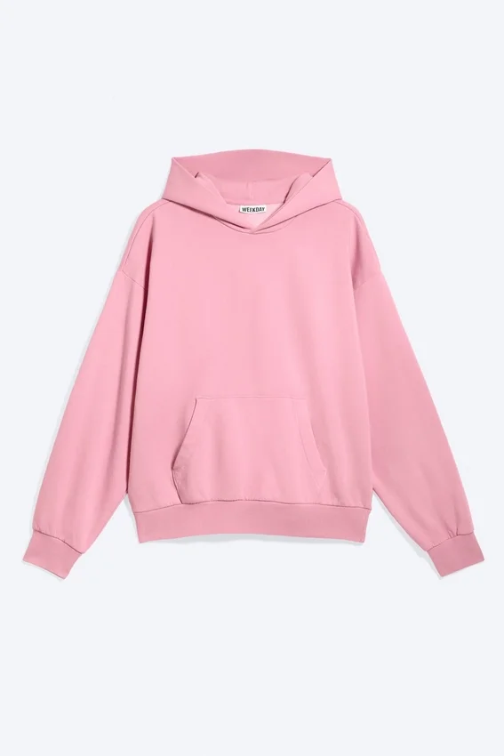 Sudadera con capucha de corte holgado – Rosa lavado Sudadera con capucha de corte holgado – Rosa lavado