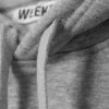 Sudadera con capucha de corte recto y tejido grueso – Gris jaspeado Sudadera con capucha de corte recto y tejido grueso – Gris jaspeado