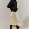 Sudadera con capucha de felpa de algodón de corte recto – Negro Sudadera con capucha de felpa de algodón de corte recto – Negro