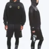 Sudadera con capucha de fútbol de corte holgado Toffs – Negro oscuro Sudadera con capucha de fútbol de corte holgado Toffs – Negro oscuro