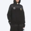 Sudadera con capucha de fútbol de corte holgado Toffs – Negro oscuro Sudadera con capucha de fútbol de corte holgado Toffs – Negro oscuro