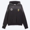 Sudadera con capucha de fútbol de corte holgado Toffs – Negro oscuro Sudadera con capucha de fútbol de corte holgado Toffs – Negro oscuro