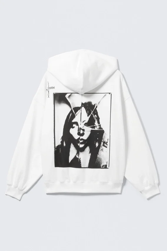 Sudadera con capucha de Lady Gaga – Blanco roto Sudadera con capucha de Lady Gaga – Blanco roto