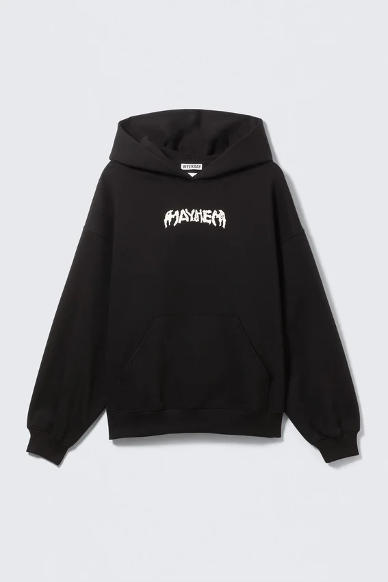 Sudadera con capucha de Lady Gaga – Negro mate Sudadera con capucha de Lady Gaga – Negro mate