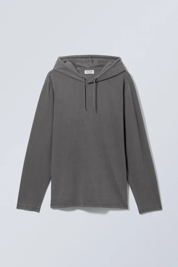 Sudadera con capucha de manga larga Zac – Gris oscuro Sudadera con capucha de manga larga Zac – Gris oscuro