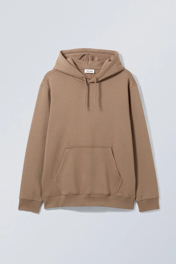 Sudadera con capucha de peso medio estándar – Beige oscuro Sudadera con capucha de peso medio estándar – Beige oscuro